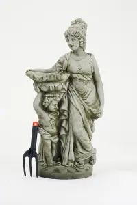 Stone Cast Mother & Child Garden Statue Ornament