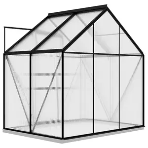 Berkfield Greenhouse Anthracite Aluminium 2.47 m2