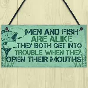 Red Ocean Funny Fishing Gifts For Men Novelty Fishing Gifts Accessories For Dad Grandad Gift Ideas For Men