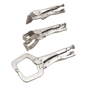 Sealey 'C' Clamp & Welding Clamp Set 3pc AK67