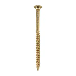 TIMCO C2 Clamp-Fix Multi-Purpose Premium Countersunk Gold Woodscrews - 4.5 x 80 (200pcs)