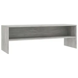 Berkfield TV Cabinet Concrete Grey 120x40x40 cm Engineered Wood