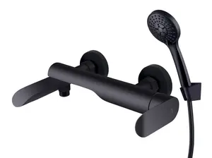 Hommix Rubineta ULTRA-10 Black Bathroom Mixer & Shower