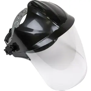 Adjustable Premium Brow Guard with Polycarbonate Face Shield for Maximum Protection