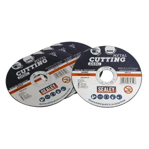 Sealey Flat Cutting Disc 115 x 1.2mm 22mm Bore - Pack of 5 Pieces PTC/115CET5