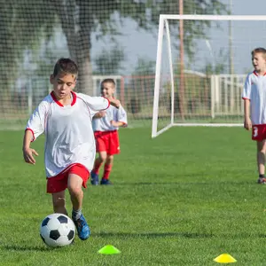 Costway All Weather Football Goal Football Training Net w/ UPVC Pipes