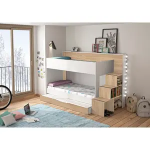 Imogen European Single Bed with Drawers and Shelves