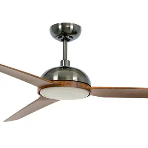 Auriel 142cm Ceiling Fan with Light Kit Aged Nickel