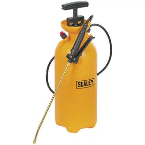 8L Metal Pressure Sprayer with Adjustable Nozzle and Shoulder Strap for Efficient Spraying