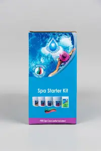 BLUE SPARKLE Chemical Starter Kit for Hot tub Spa Swimming Pool Water Cleaning Treatment Set for Mspa (Includes Chlorine, pH Minus