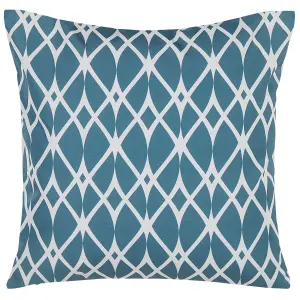 Set of 2 Outdoor Cushions ANAGNI Blue