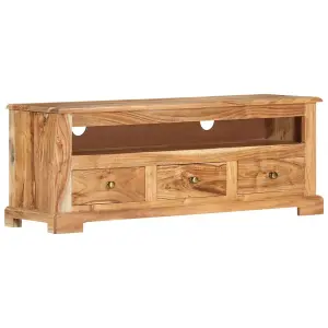 Berkfield TV Cabinet Solid Wood Acacia 110x30x40 cm Brown