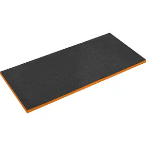 Customizable Easy Peel Shadow Foam Toolbox Insert - 1200mm x 550mm x 30mm - Orange and Black