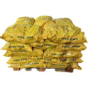 25 x 20kg Packs Hotmax 100% Natural Recycled Wood Dust Stove BBQ Burner Fuel Log Briquettes