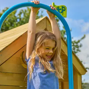 TP Toys Timber Climbing frame with slide & Firemans Pole