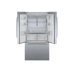 Bosch KFF96PIEP 50:50 American style Freestanding Frost free Fridge freezer - Silver