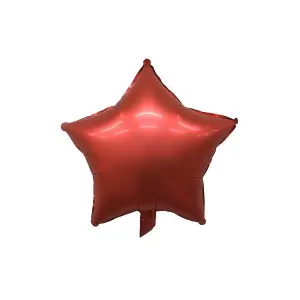 Realmax Star Foil Balloon (Pack of 10) Red (One Size)