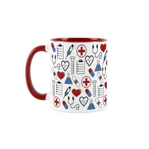 Pharmacist Mug - Humorous Medical Themed Trades Funny Novelty Gift - Tea/Coffee Hot Drinks Red Ceramic Cup Present