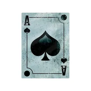 Grindstore Ace Of Spades Gl Chopping Board Black/Light Blue (One Size)