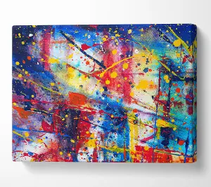 The Splatter Of The Bridge Canvas Print Wall Art - Medium 20 x 32 Inches