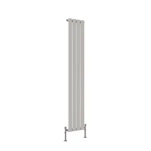 Vertical White Single Flat Panel Radiator (H) 1600 mm x (W) 272 mm, 2044 BTU.