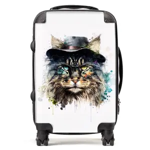 Norwegian Forest Cat Splashart Suitcase - Cabin