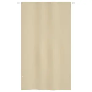 Berkfield Balcony Screen Beige 140x240 cm Oxford Fabric