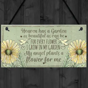 Red Ocean Memorial Garden Hanging Plaque Summer House Sign Garden Shed Friendship Mum Nan Gift