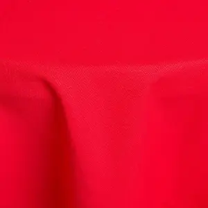 Homescapes Red Cotton Round Tablecloth 178 cm