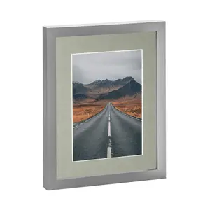 Photo Frame with 5" x 7" Mount - 8" x 10" - Grey Mount