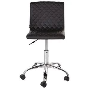 Beliani Retro Desk Chair Black ORLANDO