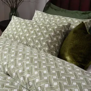 Hoem Alexa Abstract Geometric Cotton Rich Duvet Cover Set