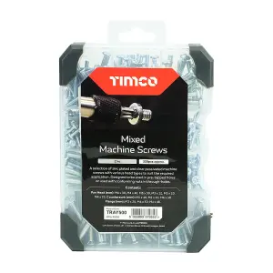 TIMCO Machine Silver Screws Mixed Tray - 320pcs