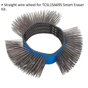 100mm Straight Wire Wheel for ys07698 Smart Air Eraser Tool - High Quality Replacement