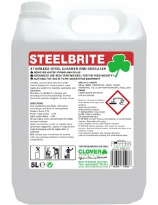 Clover Chemicals Steelbrite Stainless Steel Cleaner & Descaler 5l