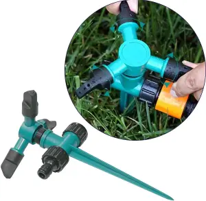 Armo 360 Degree Automatic Rotating Sprinker Pack Of 2 Garden Watering Irrigation Sprinkler