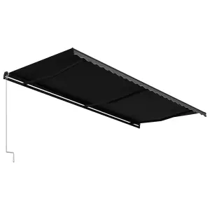 Berkfield Manual Retractable Awning 600x300 cm Anthracite