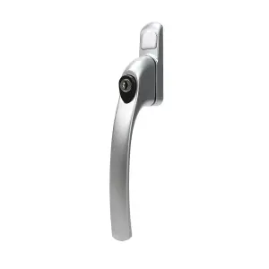 Alpine Inline PVC or Timber Espag Window Handle - Satin Chrome (Non Handed)