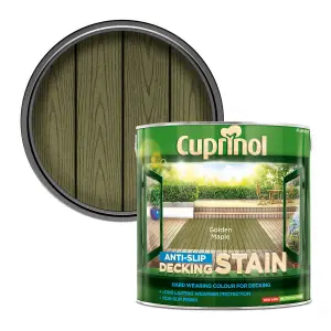 Cuprinol Golden maple Matt Decking Wood stain, 2.5L