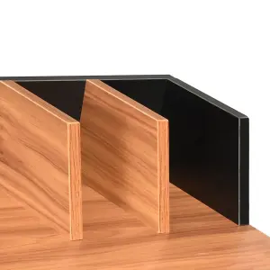 Berkfield Desk Black and Brown 80x50x84 cm