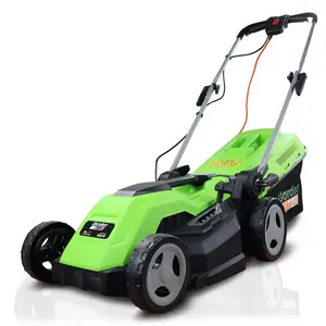 Hyundai 250W Corded Electric Grass Trimmer & GardenTek 38cm Corded Electric Roller Lawn Mower Bundle