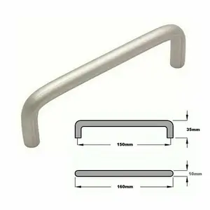 Dzina D Handle 150mm x 10mm (6 x 0.375 Inch) SAA, Pack of 1