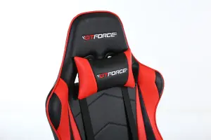 GTForce Pro FX Reclining Sports Racing Gaming Office Desk Pc Car Faux Leather Chair (Red)