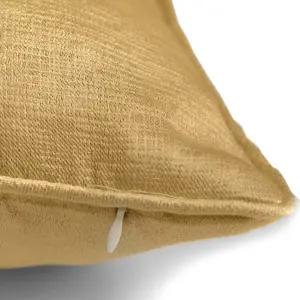 Strata Luxe Yellow Velvet Filled Cushion