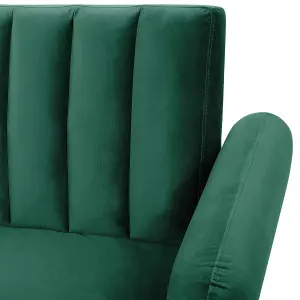 Sofa Bed VIMMERBY Emerald Green Velvet