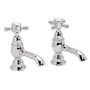 Heritage Highbrook Standard Chrome effect Basin Pillar Tap