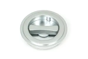 From The Anvil Satin Chrome 60mm Art Deco Round Pull - Privacy Set