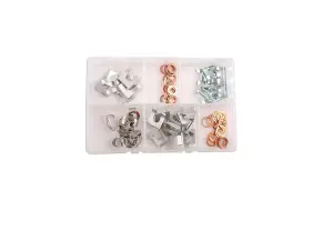 Connect 34157 Assorted Brake Hose Clips 15 - 28mm Set - 80 Pieces