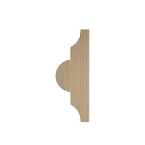 Natural Pine Astragal Moulding (L)2400mm (W)22mm (T)8.5mm