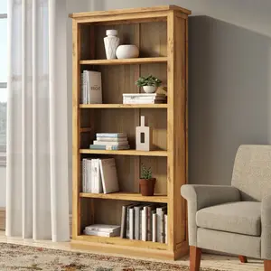 Bingham 180cm H x 90cm W Standard Bookcase Waxed